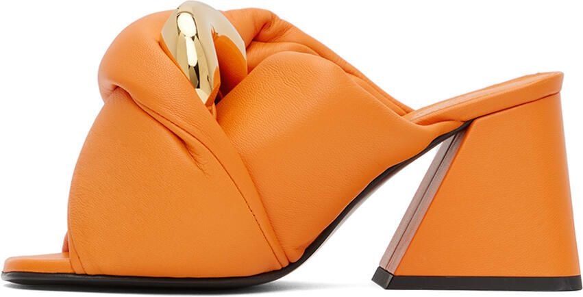 JW Anderson Orange Chain Twist Mules - Picture 3