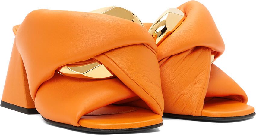 JW Anderson Orange Chain Twist Mules