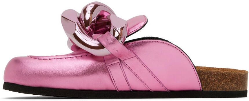 JW Anderson Pink Chain Mules - Picture 3