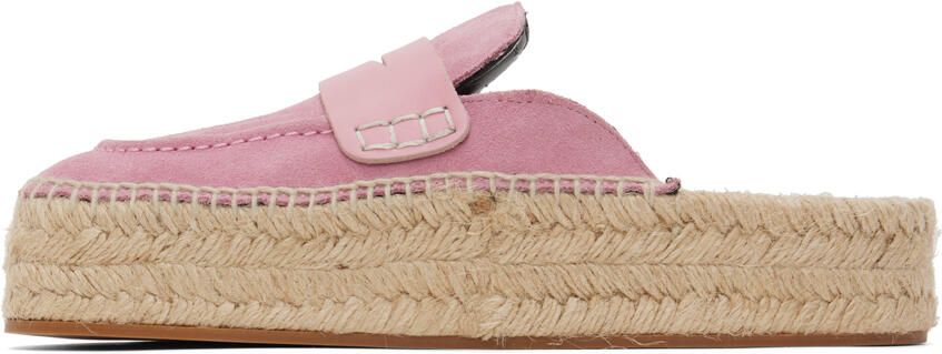 JW Anderson Pink Suede Espadrilles - Picture 3