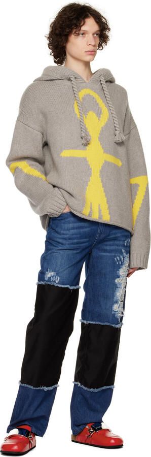 JW Anderson Red Gourmet Chain Mules - Picture 4