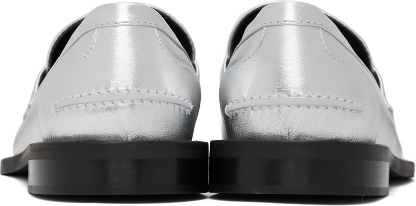 JW Anderson Silver Moccassin Loafers