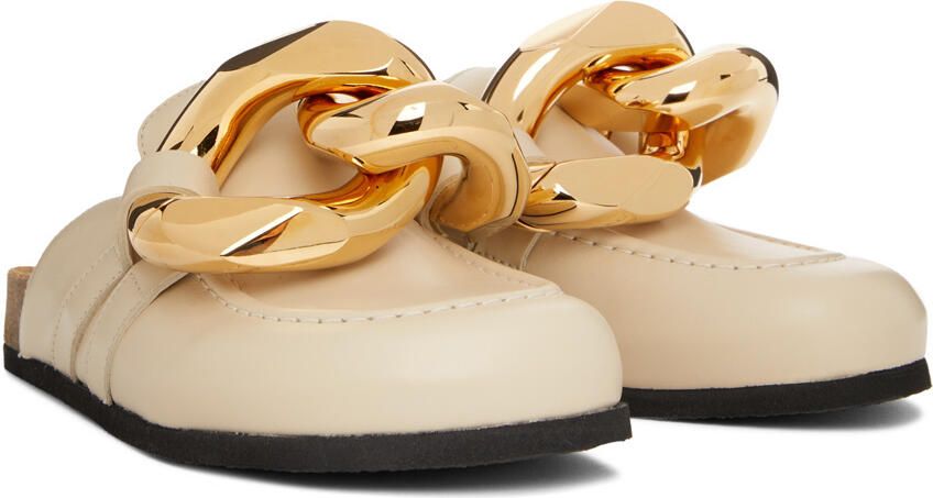 JW Anderson SSENSE Exclusive Beige Chain Loafers