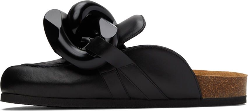JW Anderson SSENSE Exclusive Black Chain Loafers - Picture 3