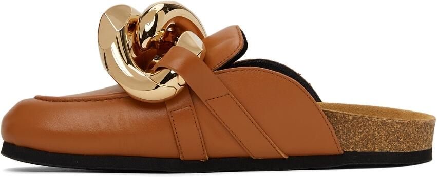 JW Anderson Tan Chain Loafers - Picture 4