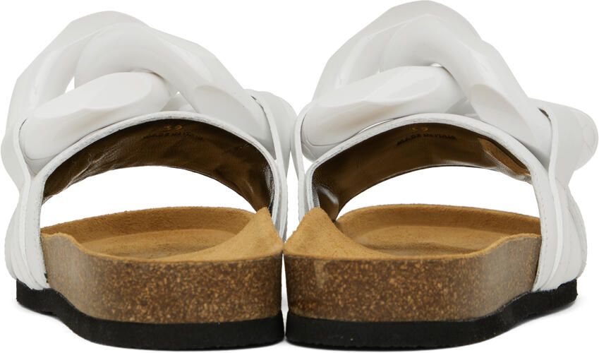 JW Anderson White Chain Slides