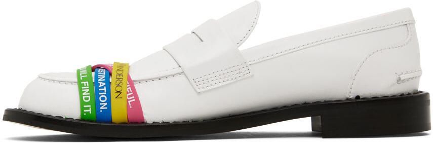 JW Anderson White Elastic Loafers - Picture 3