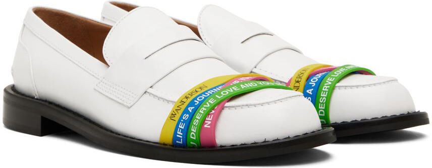 JW Anderson White Elastic Loafers - Picture 2