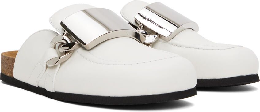 JW Anderson White Plate Loafers - Picture 2