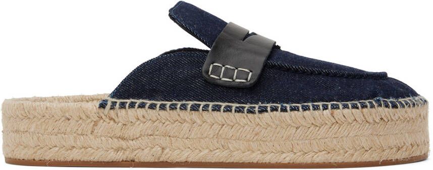 JW Anderson Navy Denim Espadrilles - Picture 5