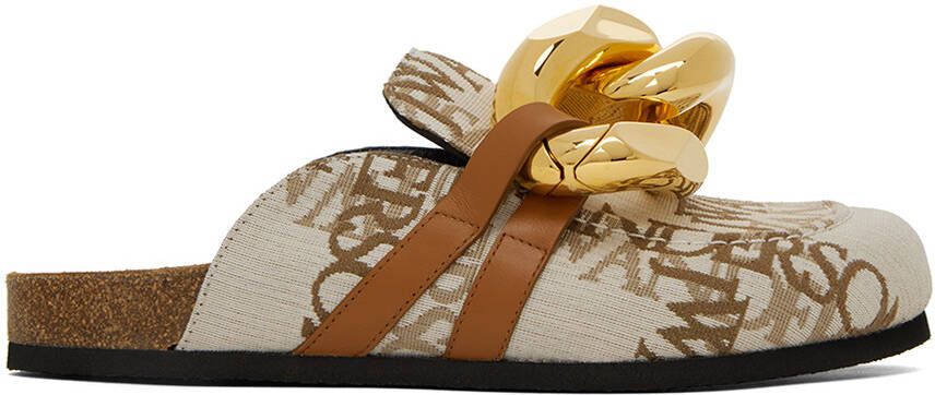 JW Anderson Off-White Chain Loafers - Picture 5