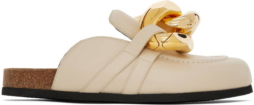 JW Anderson Off-White Chain Loafers - Picture 5