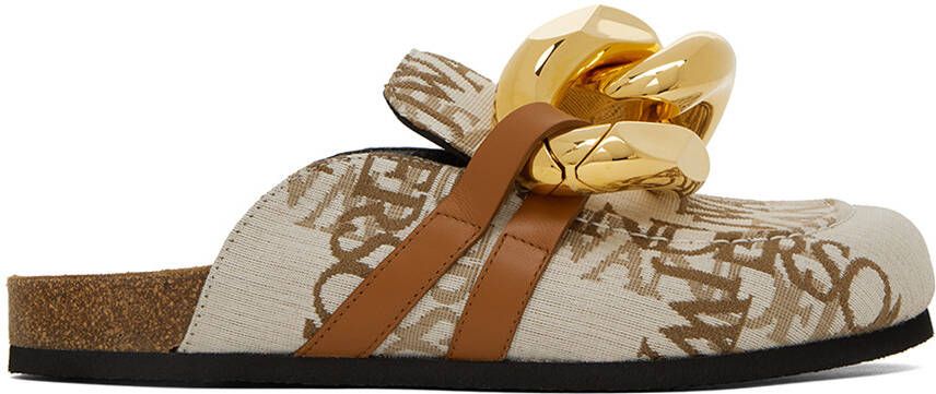 JW Anderson Off-White Chain Mules - Picture 5