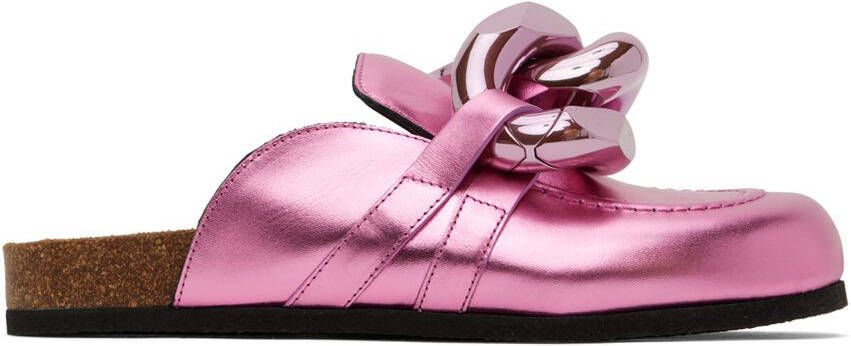 JW Anderson Pink Chain Mules - Picture 5
