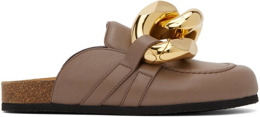 JW Anderson SSENSE Work Capsule – Taupe Chain Mules