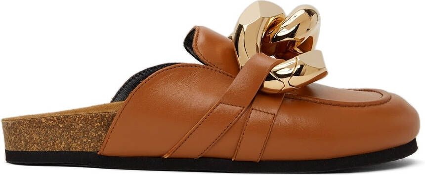 JW Anderson Tan Chain Loafers - Picture 5