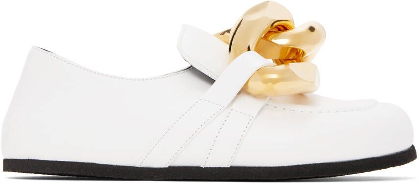 JW Anderson White Chain Loafers - Picture 5