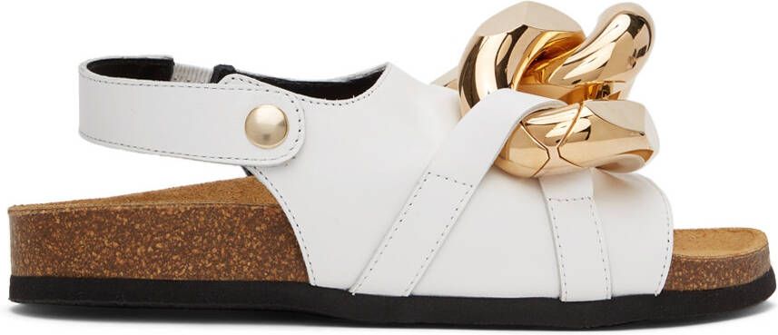 JW Anderson White Chain Sandals