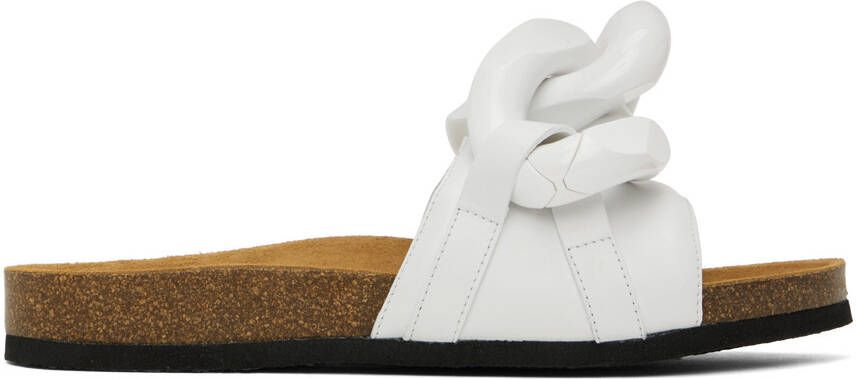 JW Anderson White Chain Slides - Picture 5