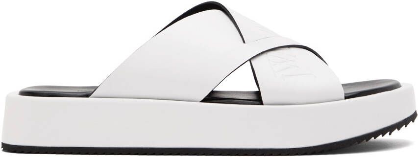 JW Anderson White Leather Platform Sandals