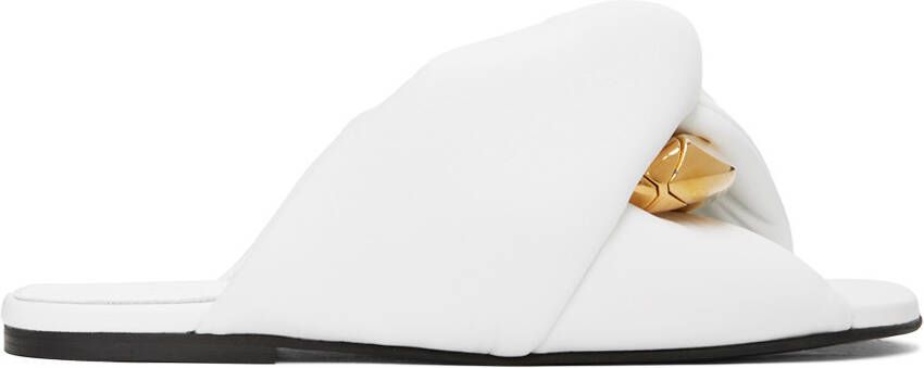JW Anderson White Twist Sandals