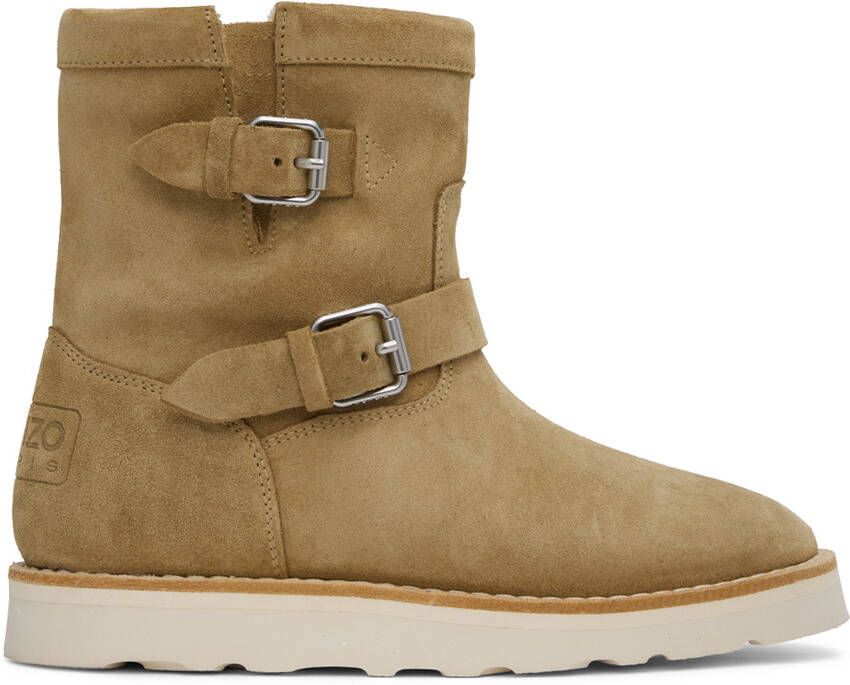 Kenzo Beige Paris cozy Boots