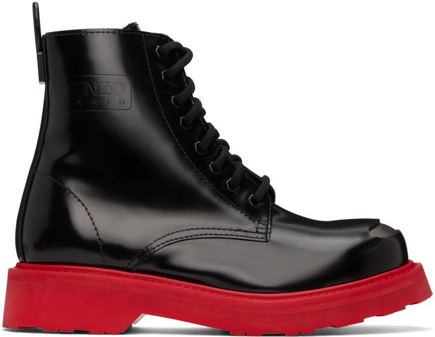 Kenzo Black Paris smile Boots - Picture 4