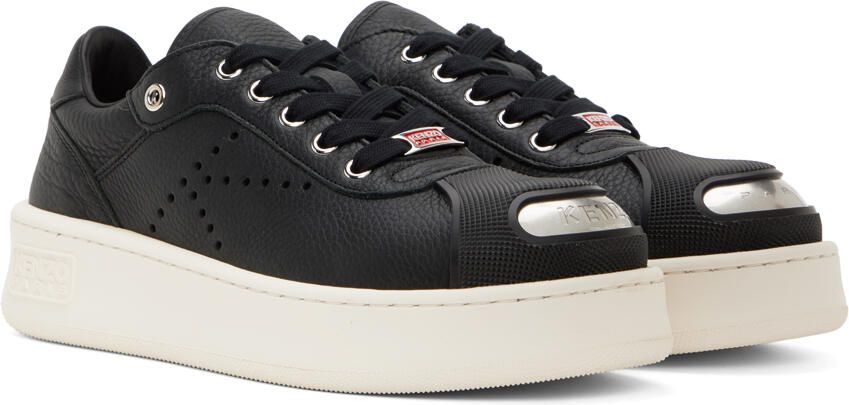 Kenzo Black Paris Hoops Sneakers - Picture 2
