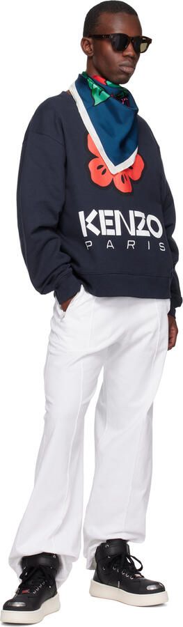 Kenzo Black Paris Hoops Sneakers - Picture 4