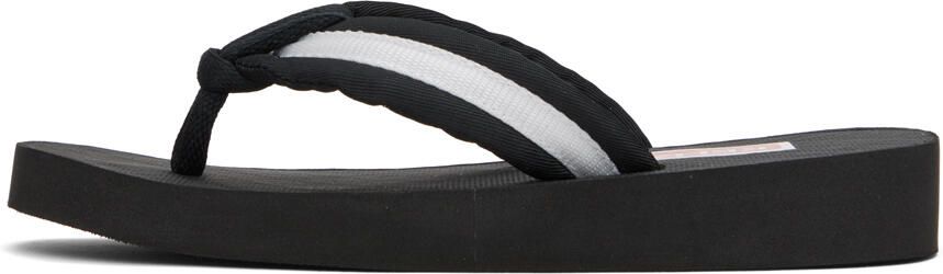 Kenzo Black Setta Flip Flops - Picture 5