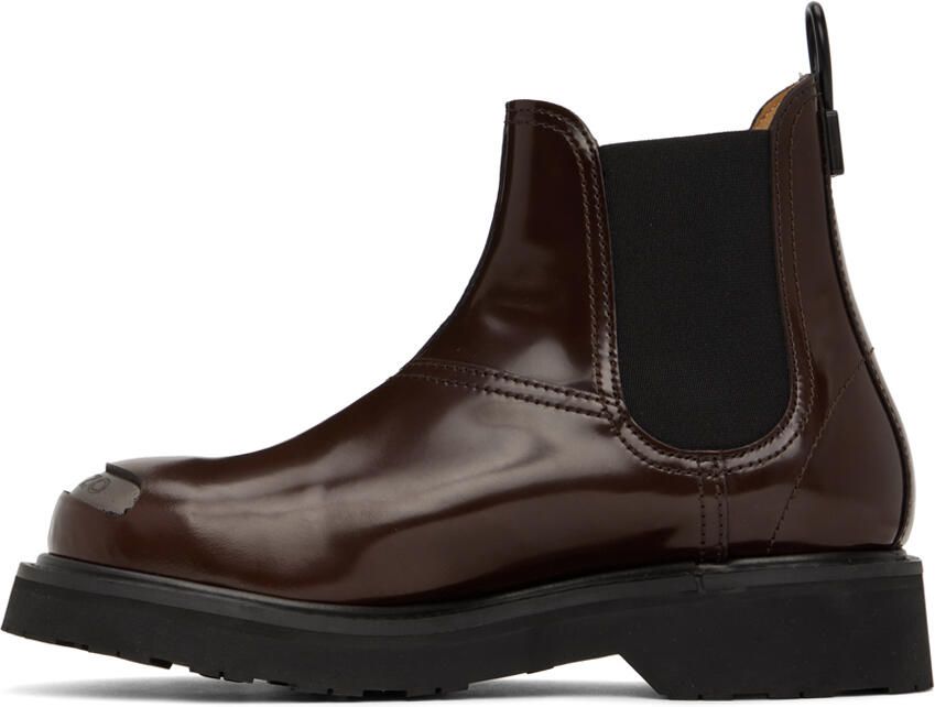 Kenzo Brown SMILE Chelsea Boots - Picture 3