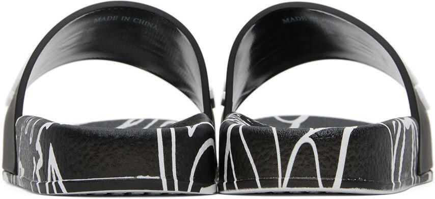 Kenzo Kids Black Rubber Logo Slides