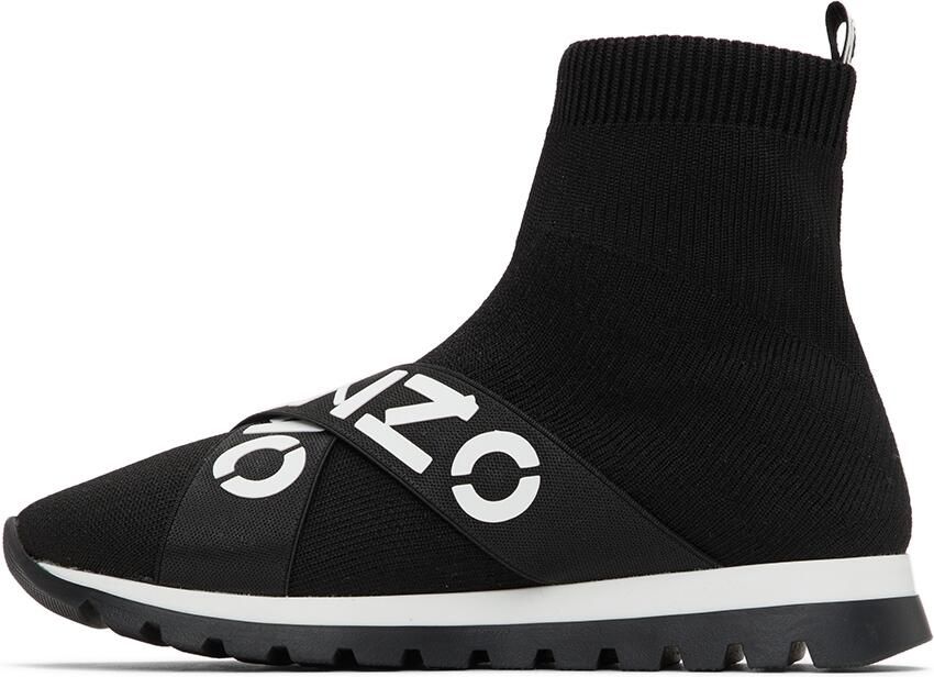 Kenzo Kids Black Sport Trainer Sneakers - Picture 3