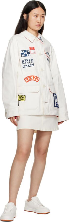 Kenzo Off-White Paris -Dome Sneakers - Picture 4