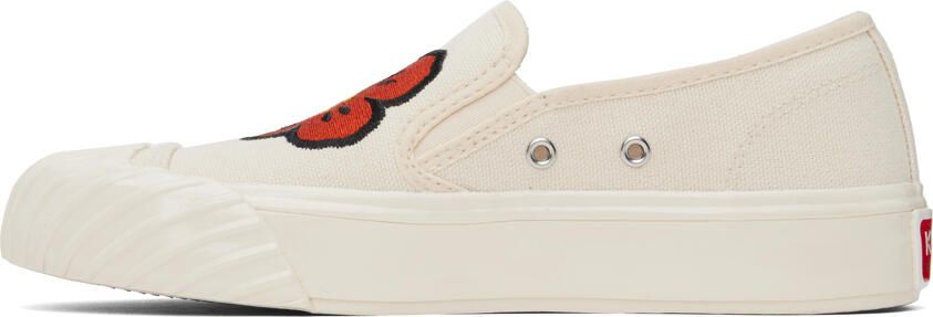 Kenzo Off-White Paris school Slip-On Sneakers - Picture 4