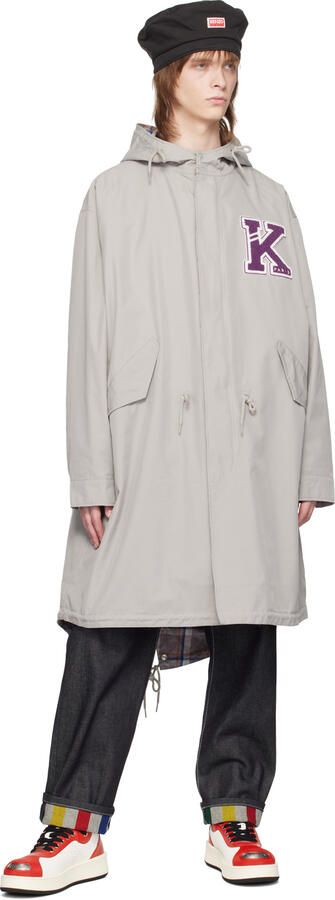 Kenzo Red & White Hoops Trainer Sneakers - Picture 4