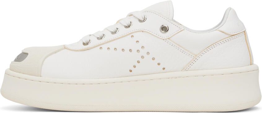 Kenzo White Hoops Trainer Sneakers - Picture 3