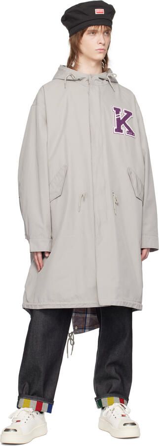 Kenzo White Hoops Trainer Sneakers - Picture 4