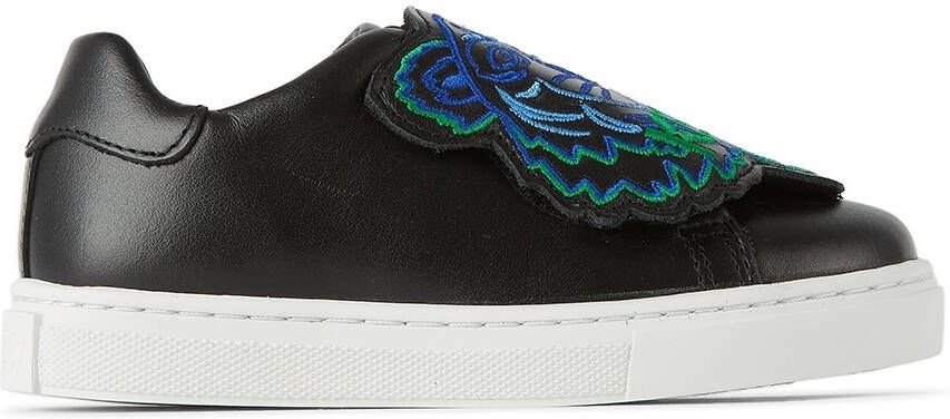 Kenzo Kids Black & Green Tiger Sneakers - Picture 4