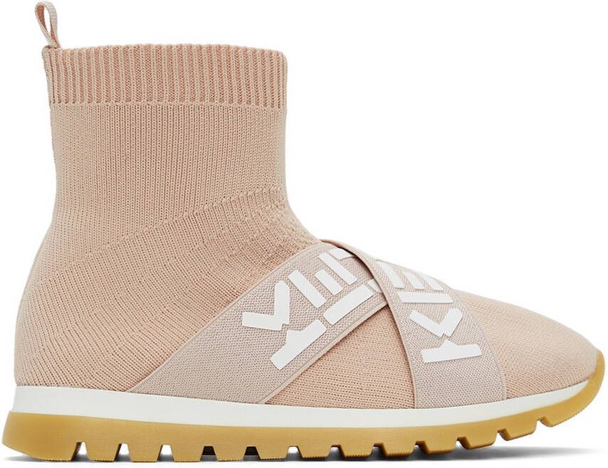 Kenzo Kids Pink Sport Trainer Sneakers - Picture 4