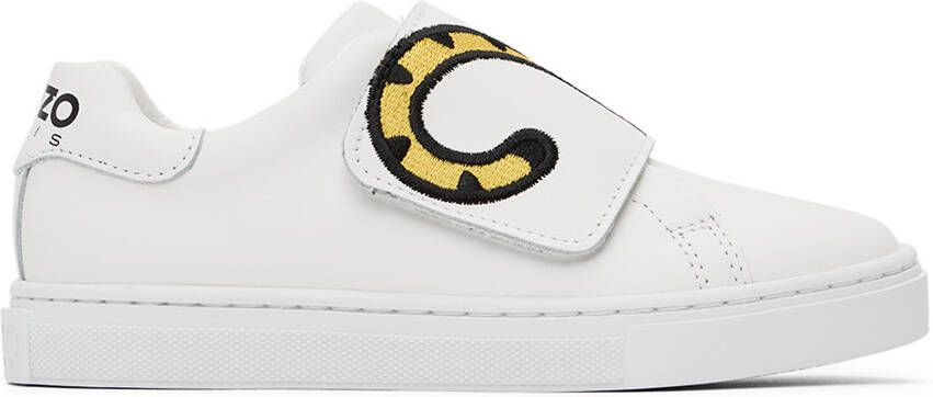 Kenzo Kids White Velcro Sneakers - Picture 5