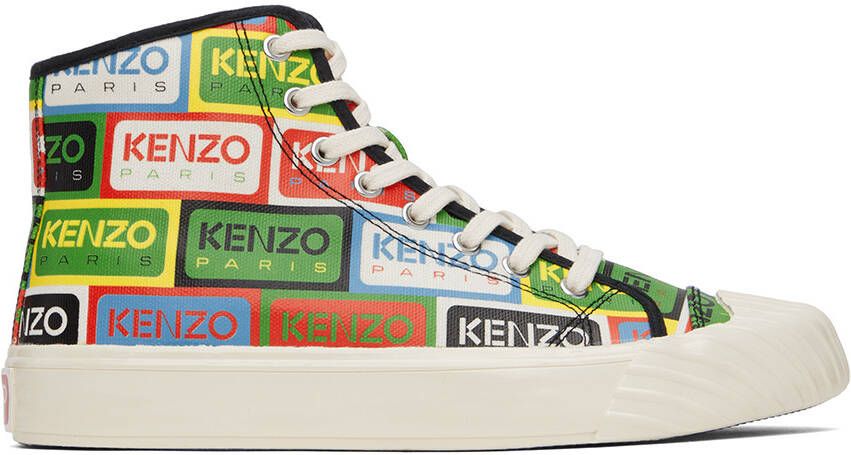 Kenzo Multicolor Logo Sneakers - Picture 5