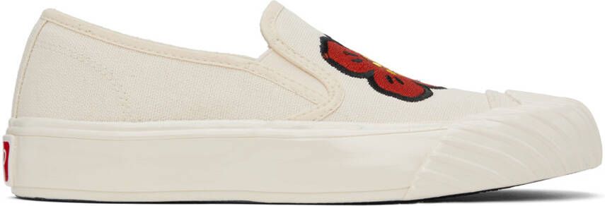 Kenzo Off-White Paris school Slip-On Sneakers - Picture 5