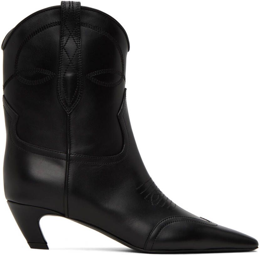 KHAITE Black Dallas Boots - Picture 5