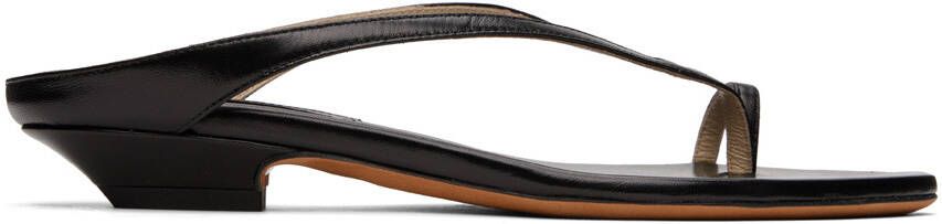 KHAITE Black 'The Marion' Sandals - Picture 5