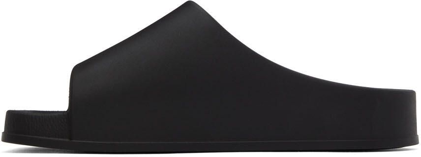 KHAITE Black 'The Brighton' Slides - Picture 3