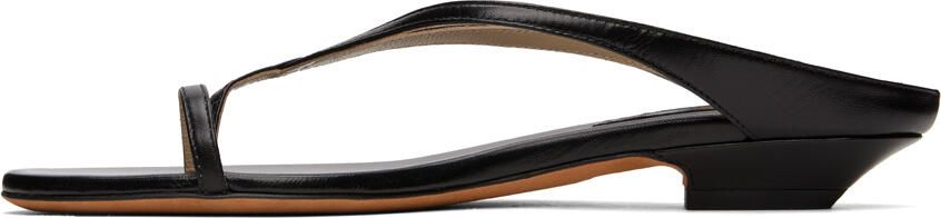 KHAITE Black 'The Marion' Sandals - Picture 4