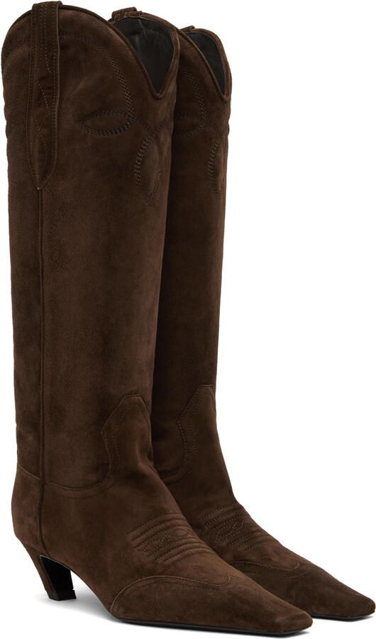KHAITE Brown Dallas Boots - Picture 2