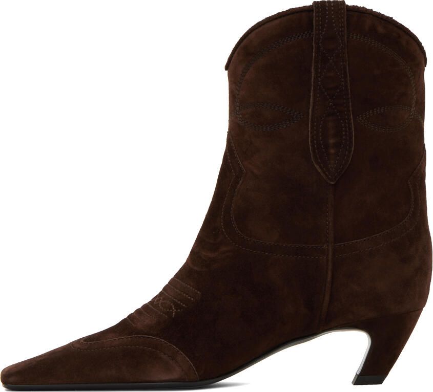 KHAITE Brown Dallas Boots - Picture 2