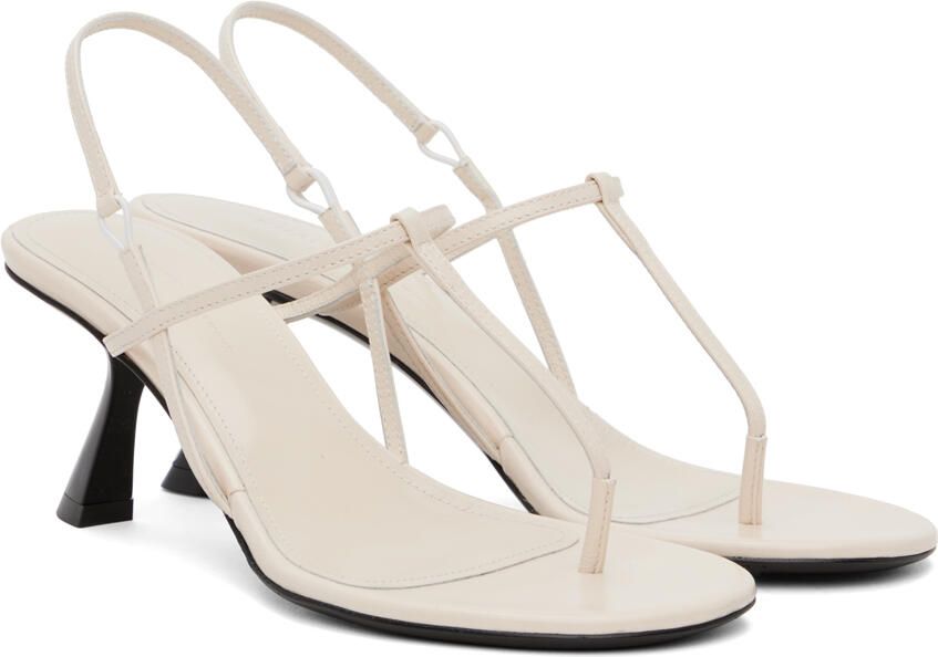 KHAITE Off-White 'The Linden' Heeled Sandals - Picture 2